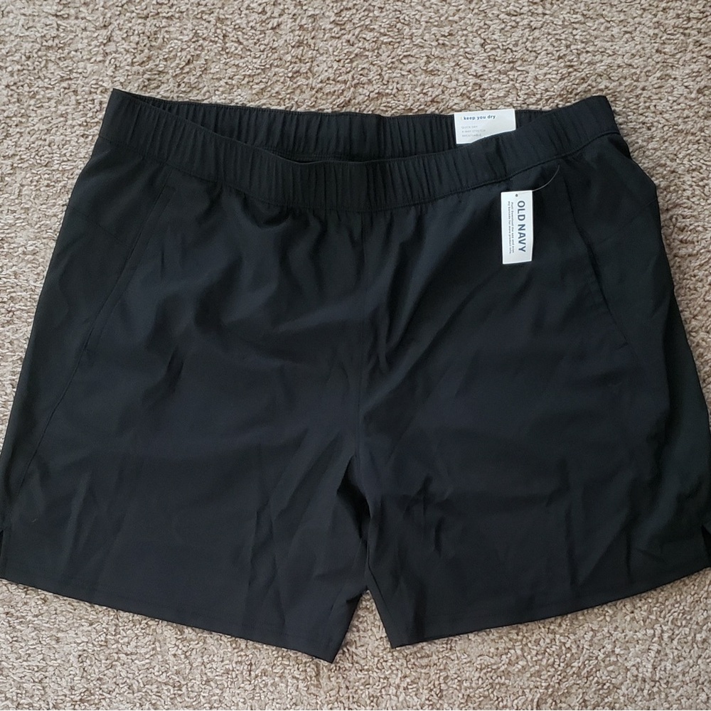 NWT Old Navy Black Workout Men's Shorts Size XL